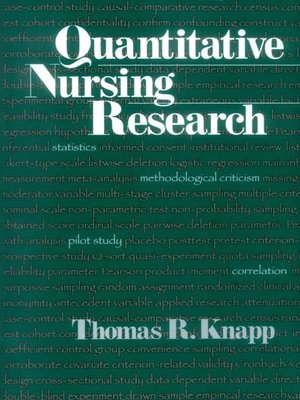 cover image of Quantitative Nursing Research